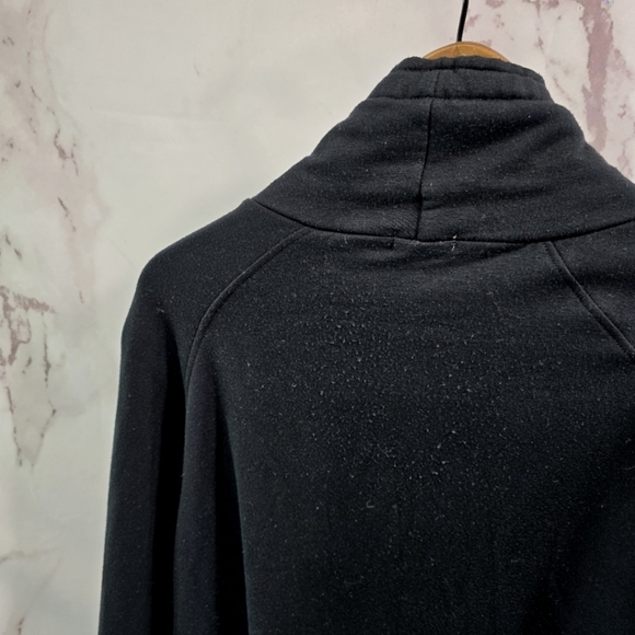 Peloton Sweatshirt Womens Small Black Pullover Mock Funnel Slits Legacy - Picture 6 of 12